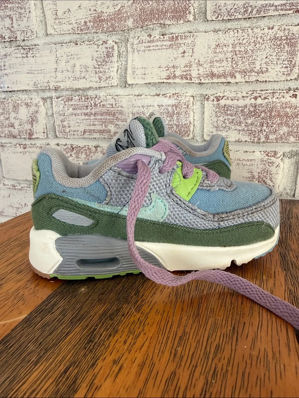 Nike Kids Sun Club Lavender, Green & Blue Casual Sneakers